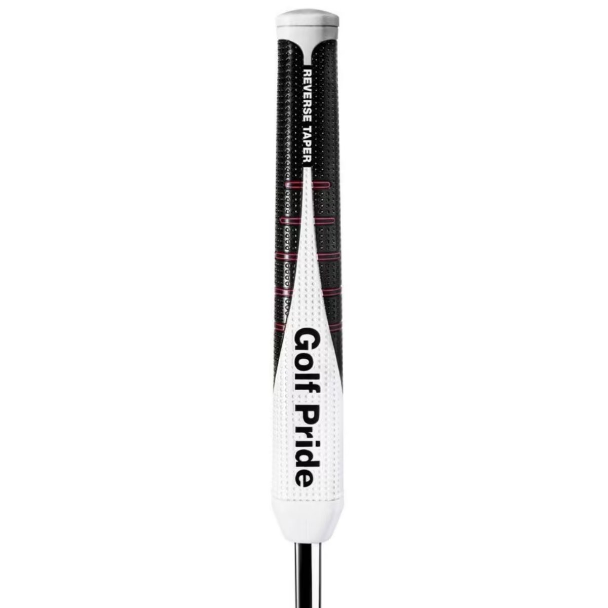 Golf Pride Reverse Taper putter grip, Round Large, červený vrchnák