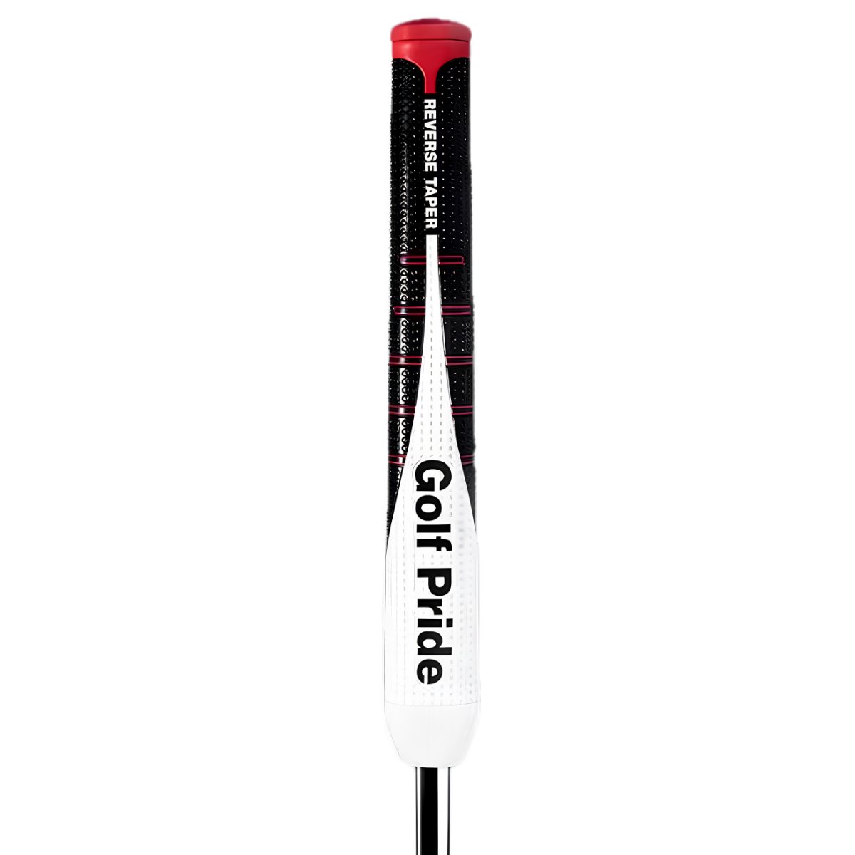 Golf Pride Reverse Taper Flat Medium putter grip, červený cap