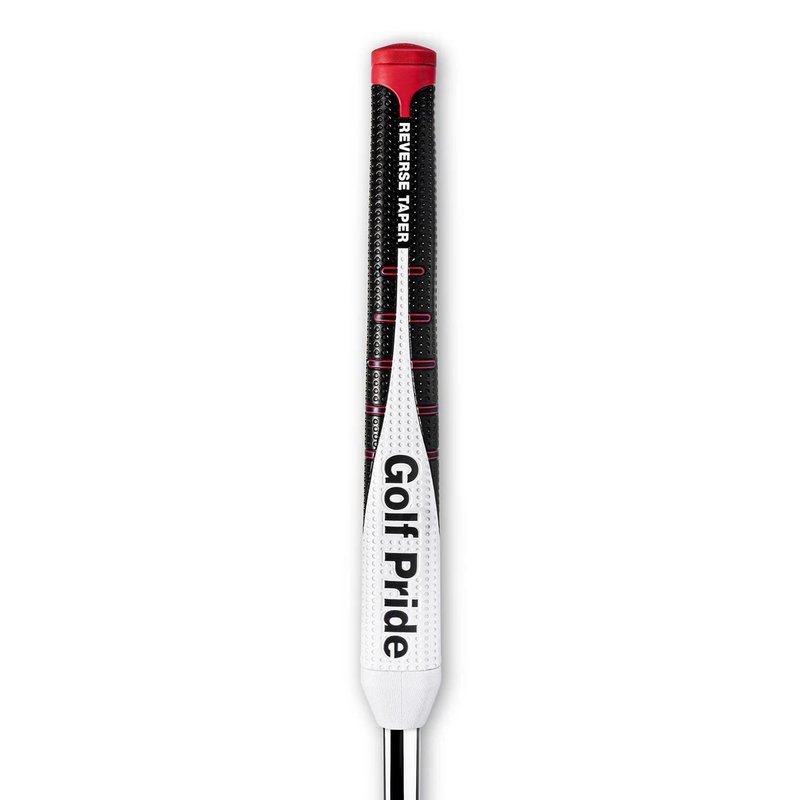 Golf Pride Reverse Taper Pistol Medium putter grip, červený cap