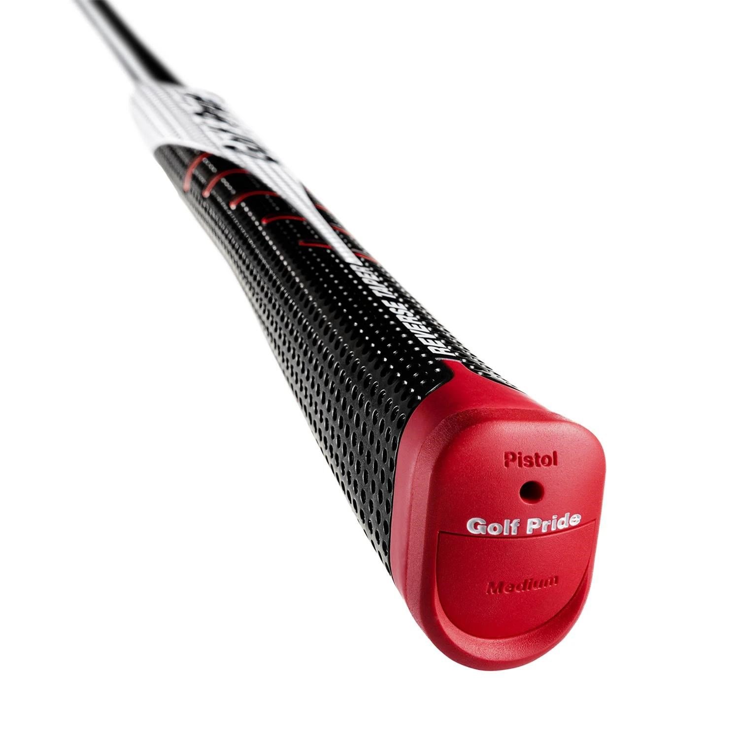 Golf Pride Reverse Taper Putter Grip Pistol Large, červený cap