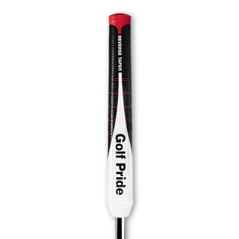 Golf Pride Reverse Taper putter grip, Round Medium, červený cap