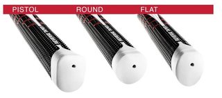Golf Pride Reverse Taper putter grip, Round Medium, červený cap