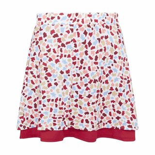 Callaway 17" Mosaic Print Flounce skort, brilliant white