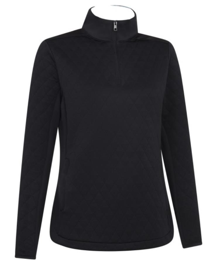 Callaway Quilted Fleece 1/4Zip dámska mikina, caviar
