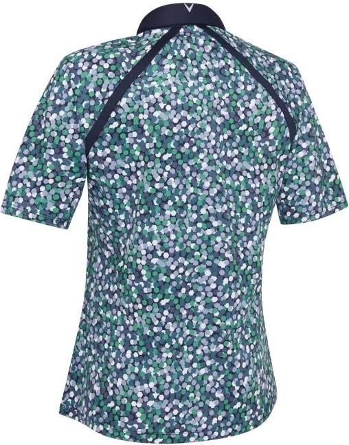 Callaway Hexagon Geo Raglan dámske polo, peacoat