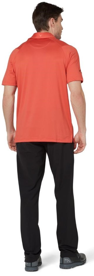 Callaway Swing Tech Tour Fit Solid pánske polo, spiced coral