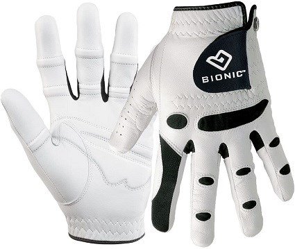 Bionic StableGrip pánska golfová rukavica, biela