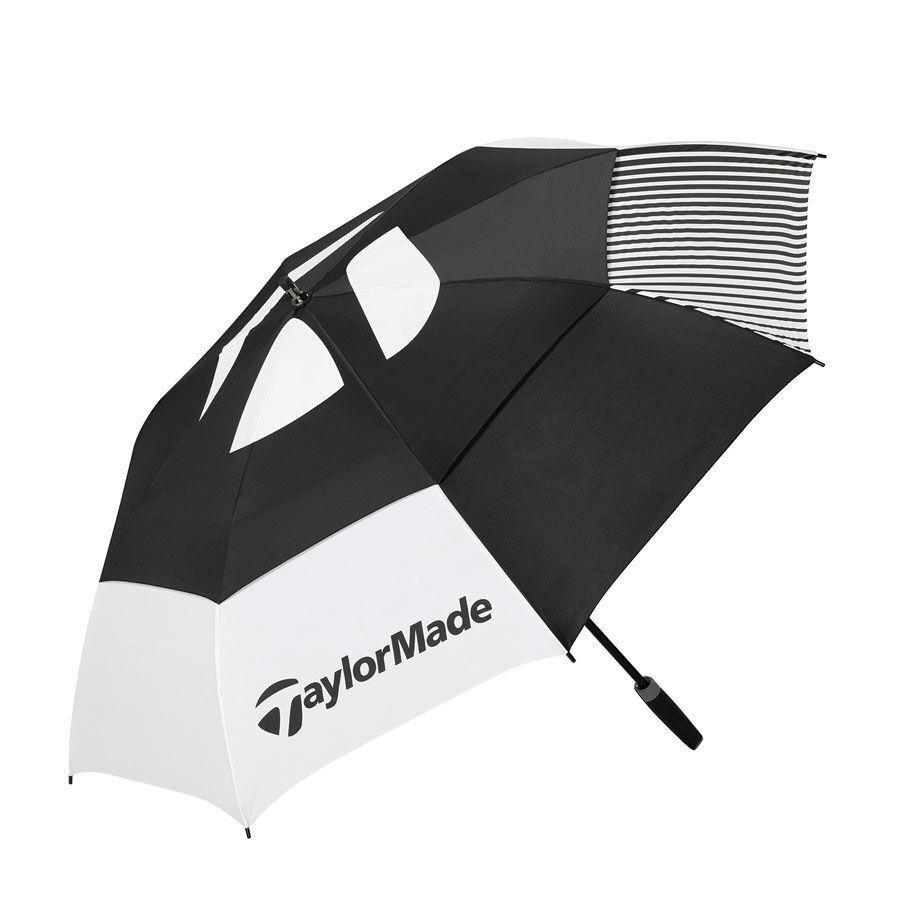 TaylorMade 64" Tour Double Canopy dáždnik, čierno/biela