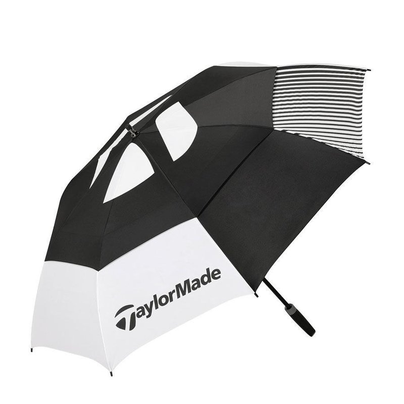 TaylorMade 64" Tour Double Canopy dáždnik, čierno/biela