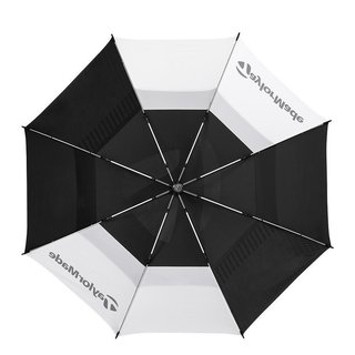 TaylorMade 64" Tour Double Canopy dáždnik, čierno/biela