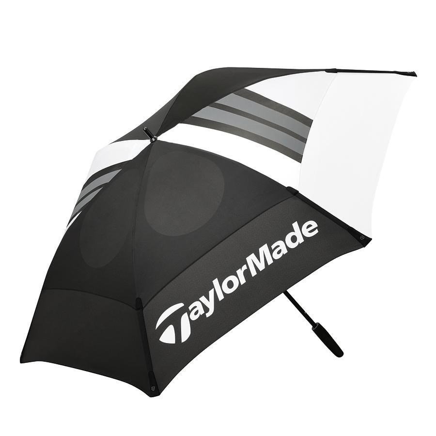 TaylorMade 68" Tour Double Canopy dáždnik, čierno/biela