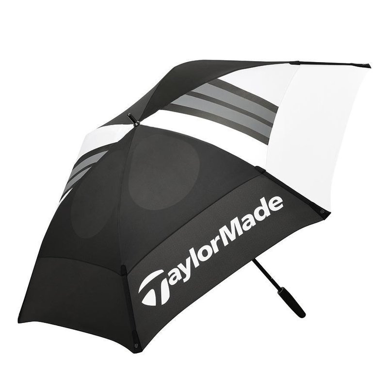 TaylorMade 68" Tour Double Canopy dáždnik, čierno/biela