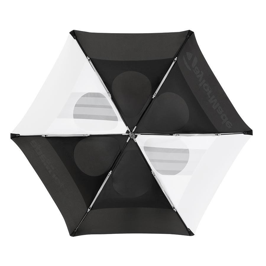 TaylorMade 68" Tour Double Canopy dáždnik, čierno/biela