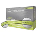 TaylorMade Tour Response Neon Stripe golfové loptičky (12 loptičiek), žltá