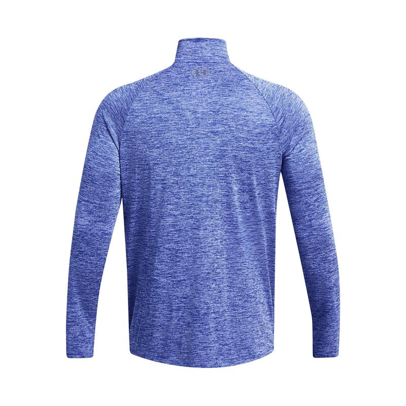 Under Armour Tech 2.0 1/2 Zip pánske tričko s dlhým rukávom, royal white