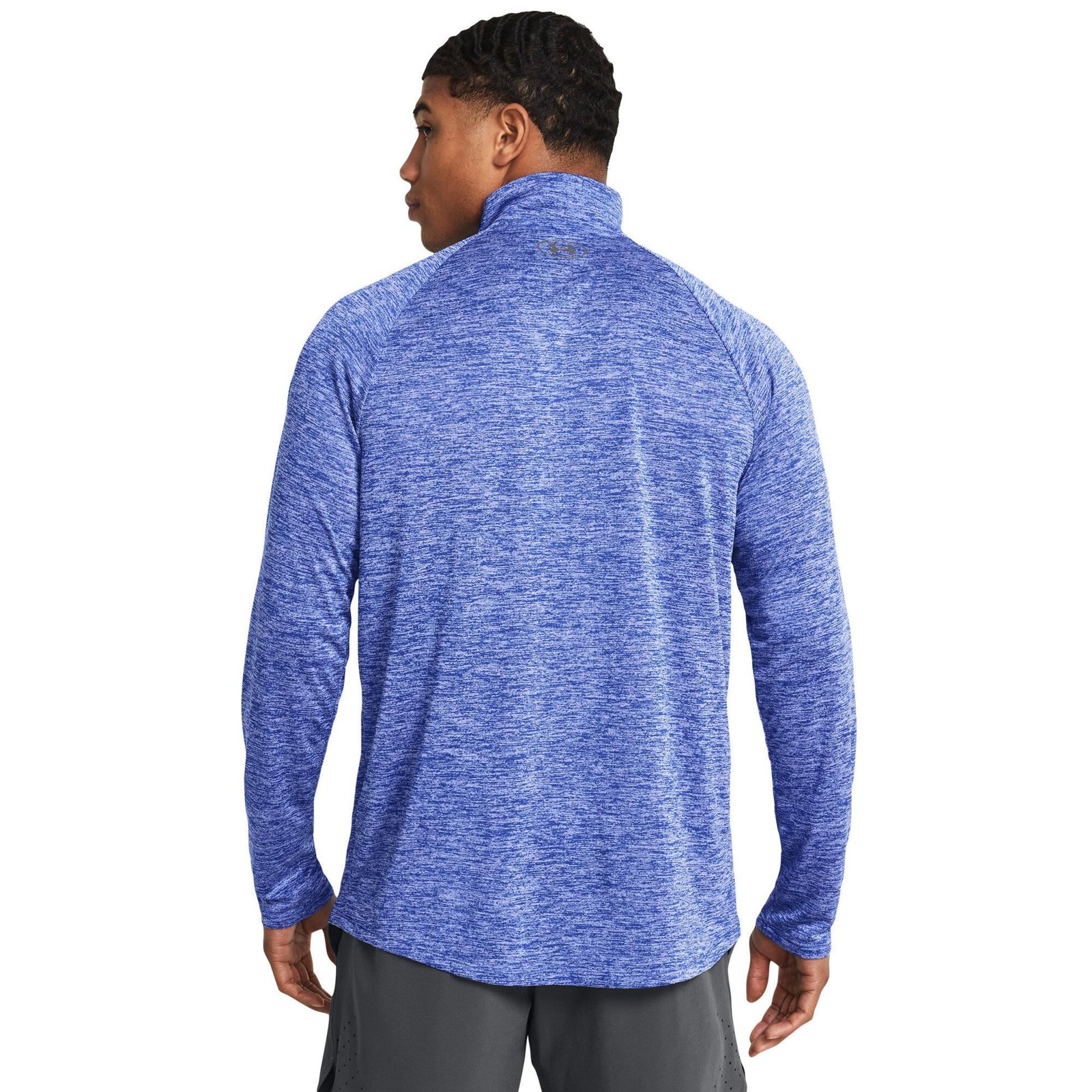 Under Armour Tech 2.0 1/2 Zip pánske tričko s dlhým rukávom, royal white
