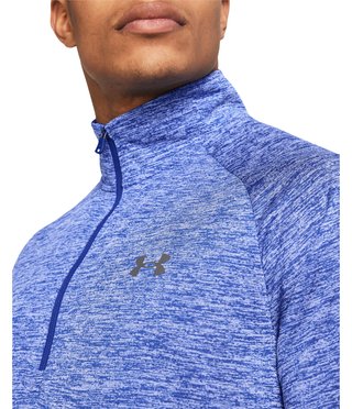 Under Armour Tech 2.0 1/2 Zip pánske tričko s dlhým rukávom, royal white