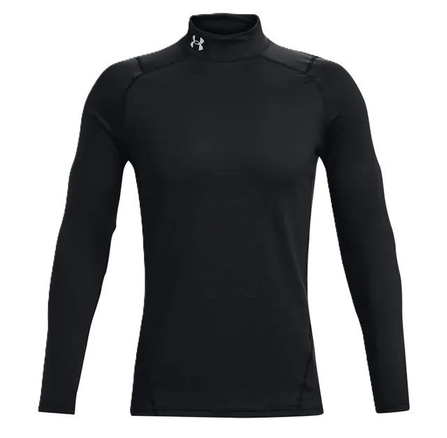 Under Armour CG Armour Fitted Mock pánske tričko, čierne