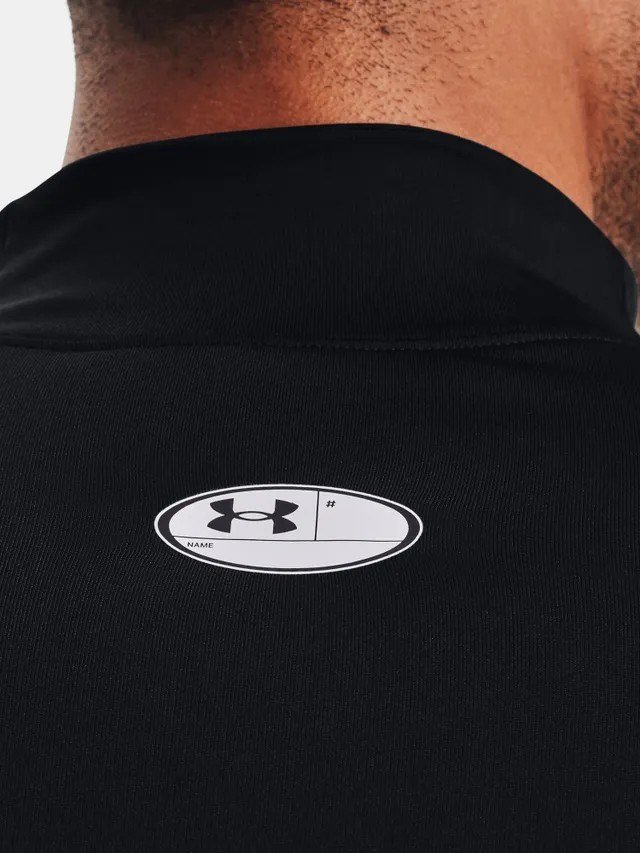 Under Armour CG Armour Fitted Mock pánske tričko, čierne