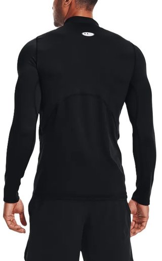Under Armour CG Armour Fitted Mock pánske tričko, čierne