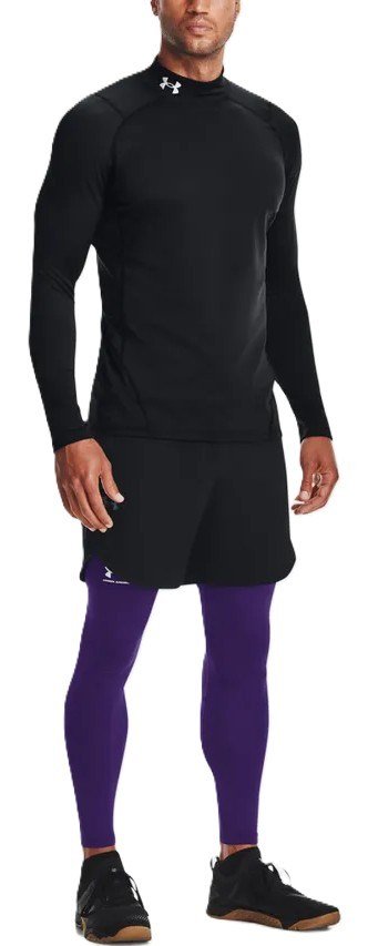 Under Armour CG Armour Fitted Mock pánske tričko, čierne
