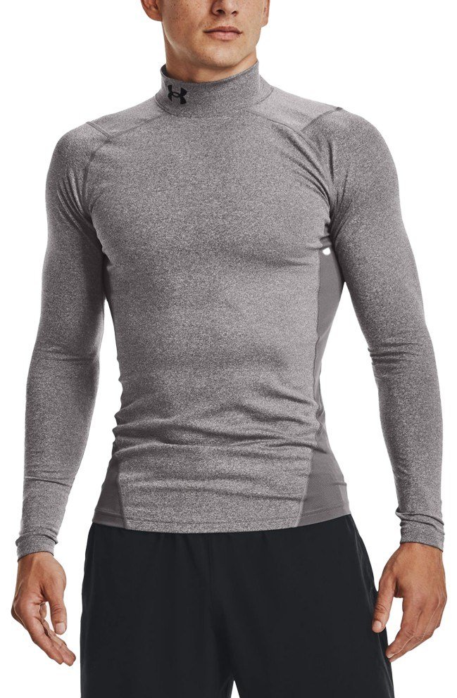 Under Armour CG Armour Fitted Mock pánske tričko, sivé