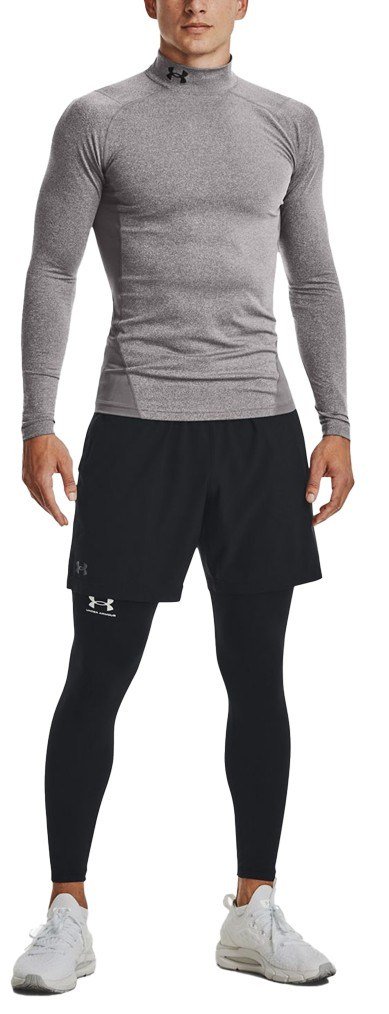 Under Armour CG Armour Fitted Mock pánske tričko, sivé