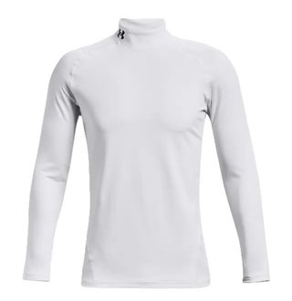 Under Armour CG Armour Fitted Mock pánske tričko, biele
