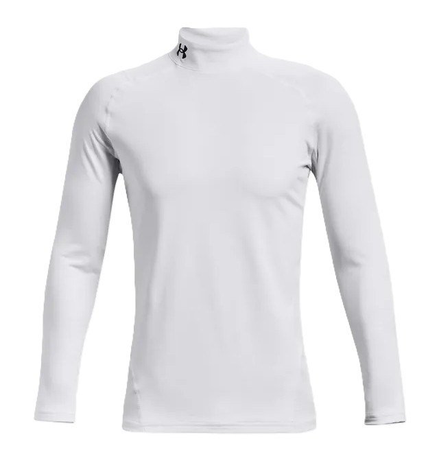 Under Armour CG Armour Fitted Mock pánske tričko, biele