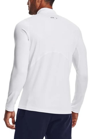 Under Armour CG Armour Fitted Mock pánske tričko, biele