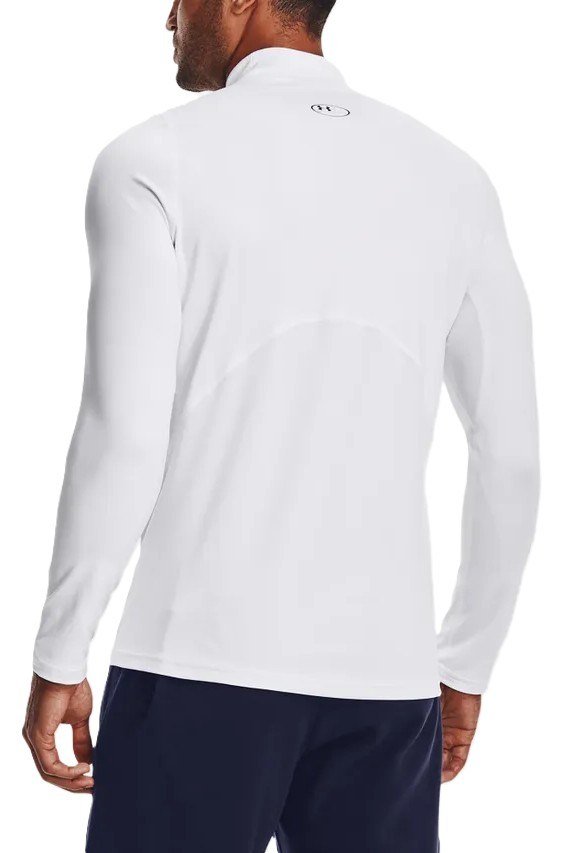 Under Armour CG Armour Fitted Mock pánske tričko, biele
