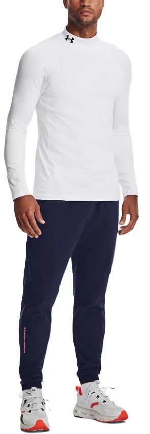 Under Armour CG Armour Fitted Mock pánske tričko, biele