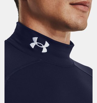 Under Armour ColdGear® Compression Mock pánsky top, modrý