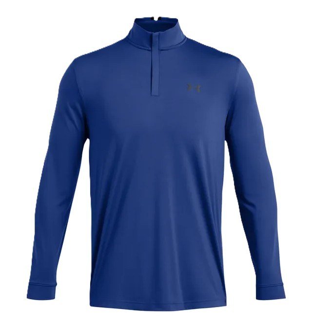 Under Armour Playoff 1/4 Zip pánska mikina, tech blue/black