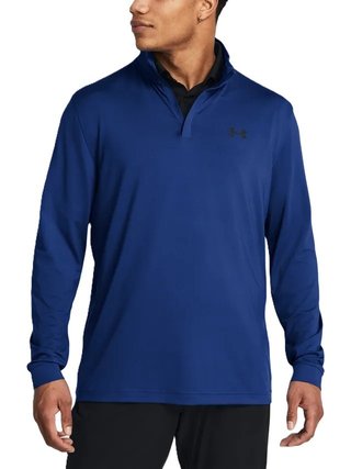 Under Armour Playoff 1/4 Zip pánska mikina, tech blue/black