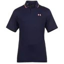Under Armour Iso-Chill pánske polo, midnight navy/flare orange