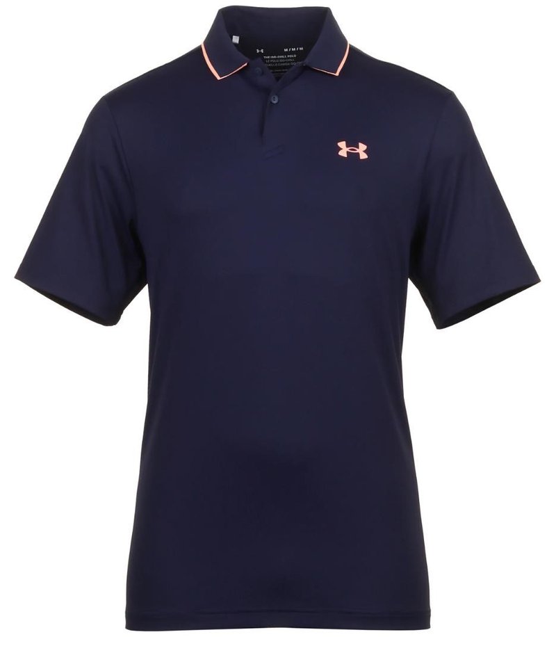 Under Armour Iso-Chill pánske polo, midnight navy/flare orange