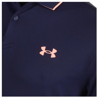 Under Armour Iso-Chill pánske polo, midnight navy/flare orange