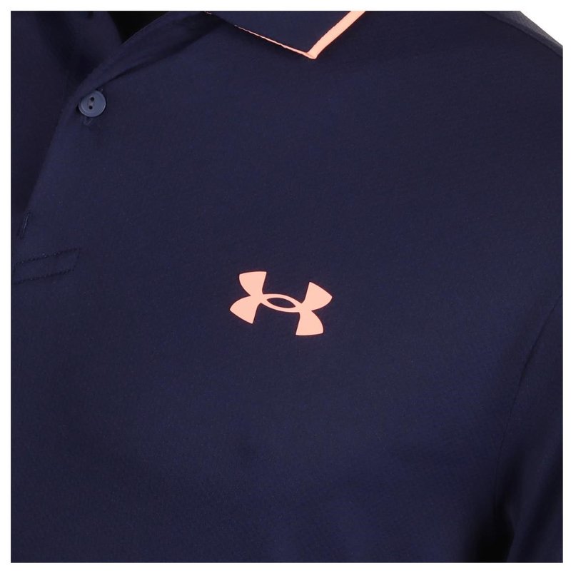 Under Armour Iso-Chill pánske polo, midnight navy/flare orange