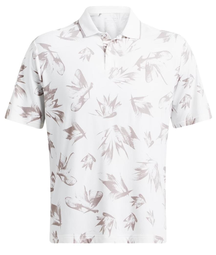 Under Armour Iso-Chill Edge pánske polo, white/tetra gray