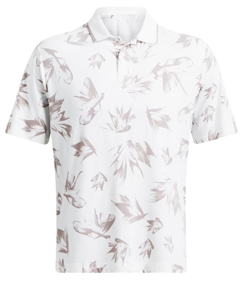 Under Armour Iso-Chill Edge pánske polo, white/tetra gray