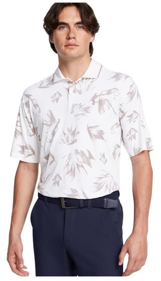 Under Armour Iso-Chill Edge pánske polo, white/tetra gray