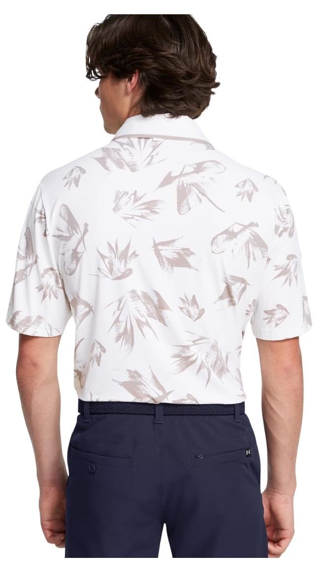 Under Armour Iso-Chill Edge pánske polo, white/tetra gray
