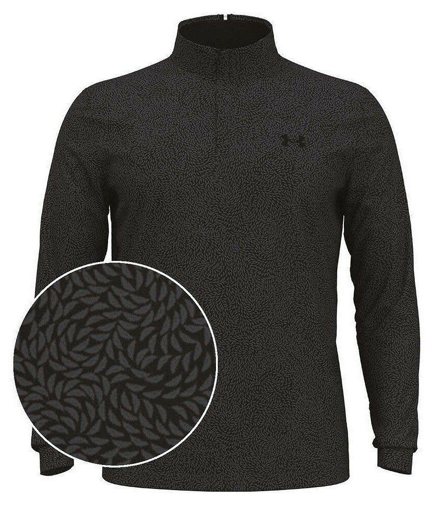 Under Armour Playoff Printed 1/4 Zip pánska mikina, black/castlerock