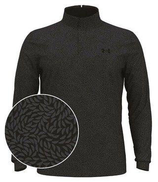 Under Armour Playoff Printed 1/4 Zip pánska mikina, black/castlerock