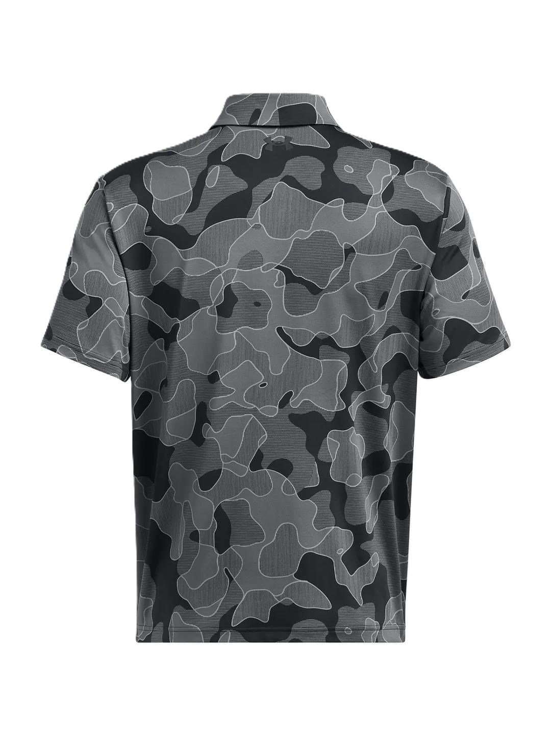 Under Armour Playoff 3.0 Printed pánske polo, čierne