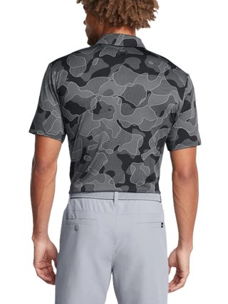Under Armour Playoff 3.0 Printed pánske polo, čierne