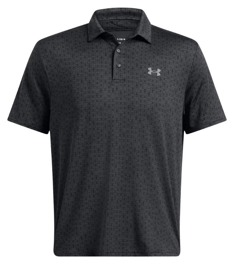 Under Armour Playoff 3.0 Printed pánske polo, anthracite/black/castlerock