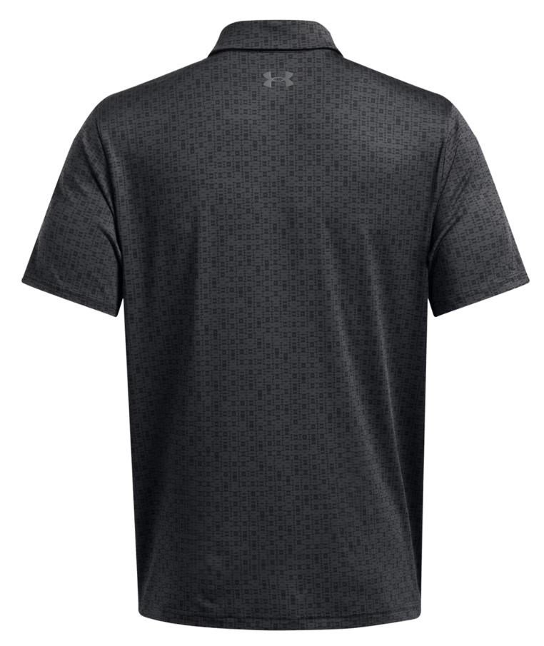 Under Armour Playoff 3.0 Printed pánske polo, anthracite/black/castlerock