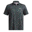 Under Armour Playoff 3.0 Printed pánske polo, midnight navy/forest green/tetra gray